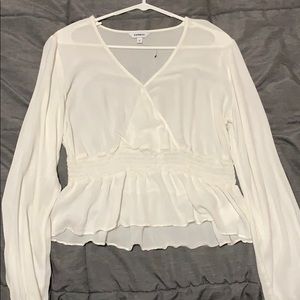 Express long-sleeve blouse